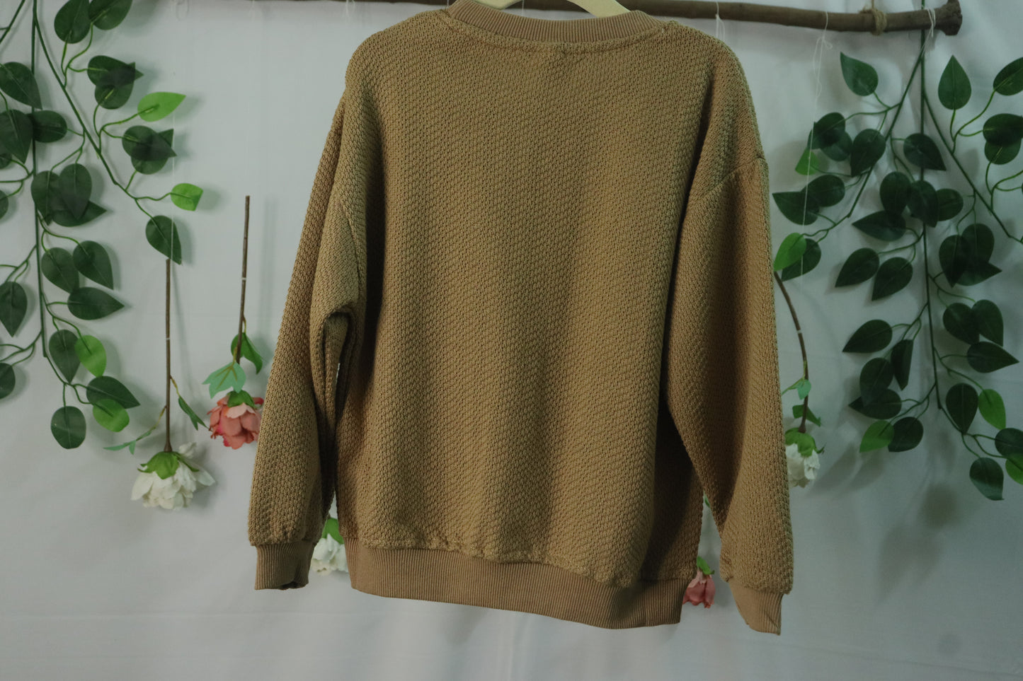 Round Neck Full Sleeve Sweatshirt-brown-boys