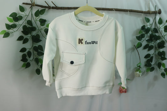 Round Neck Sweatshirt-white-boys