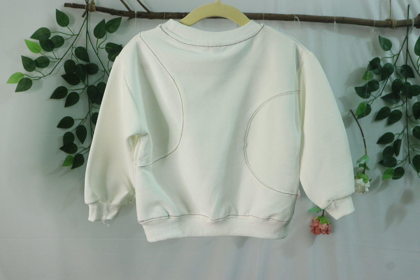 Round Neck Sweatshirt-white-boys