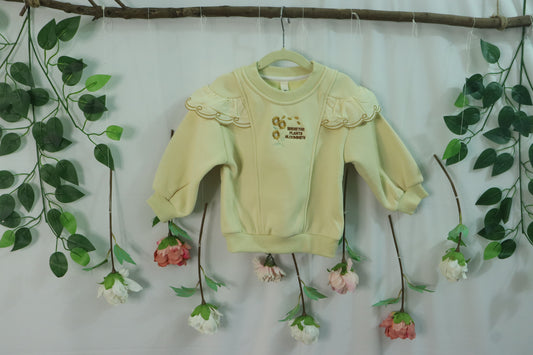 sweatshirt for girls-beige