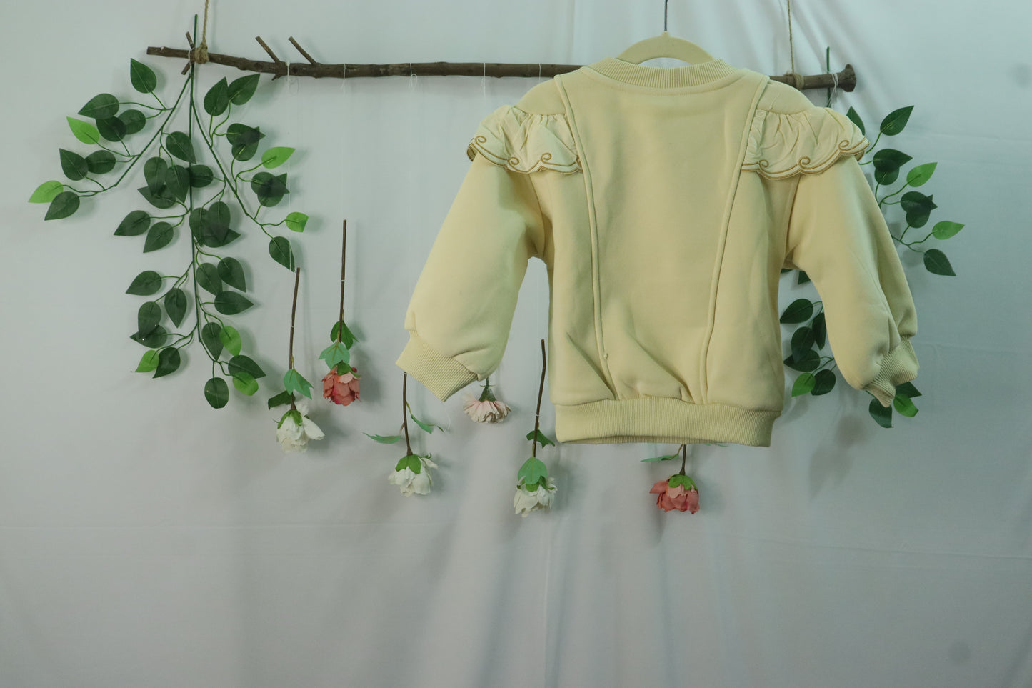 sweatshirt for girls-beige