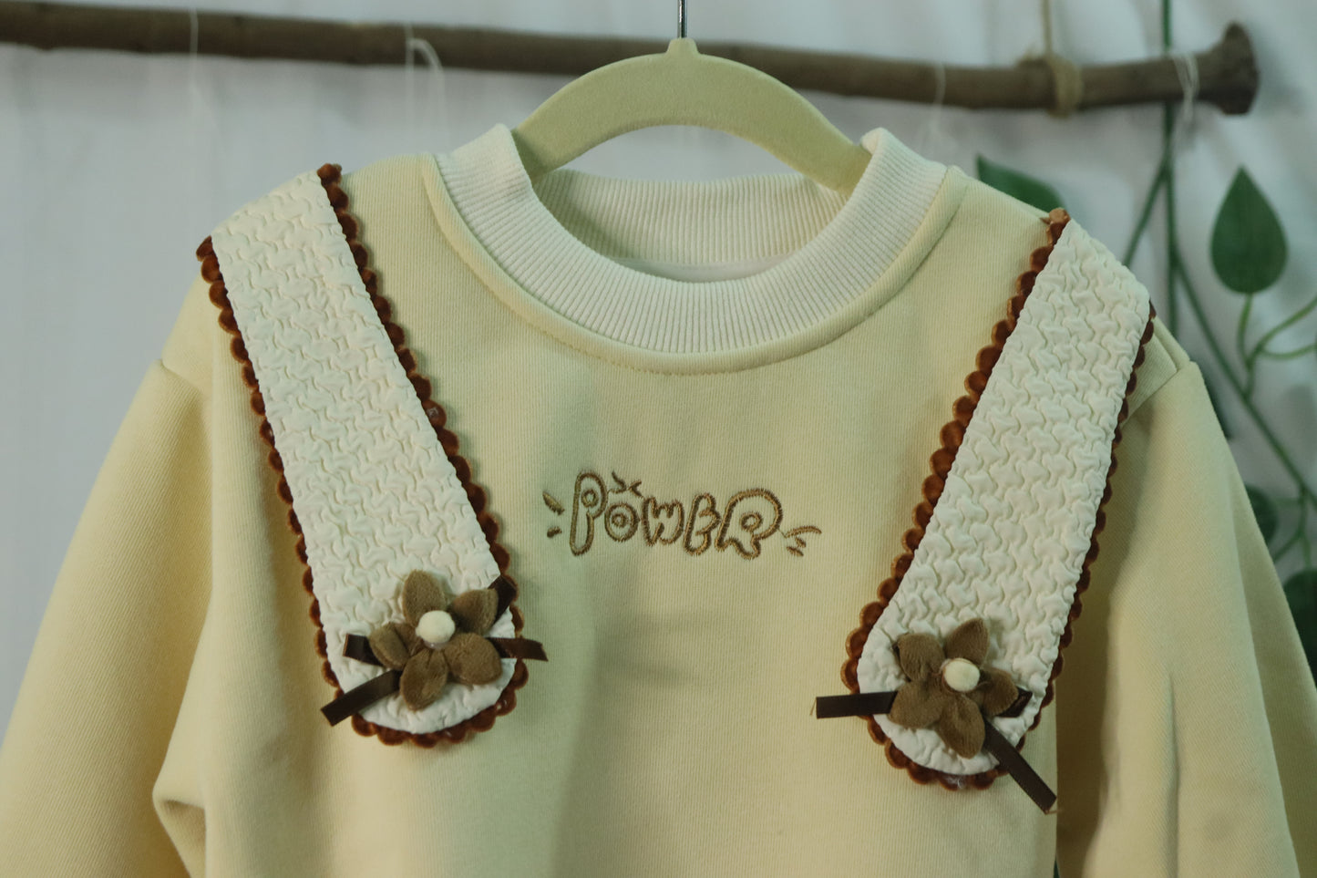 sweatshirt for girls-beige