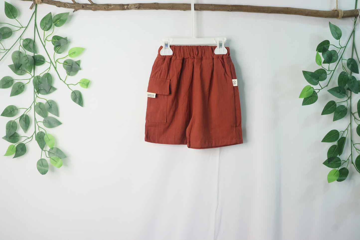 short cord set-maroon-boys