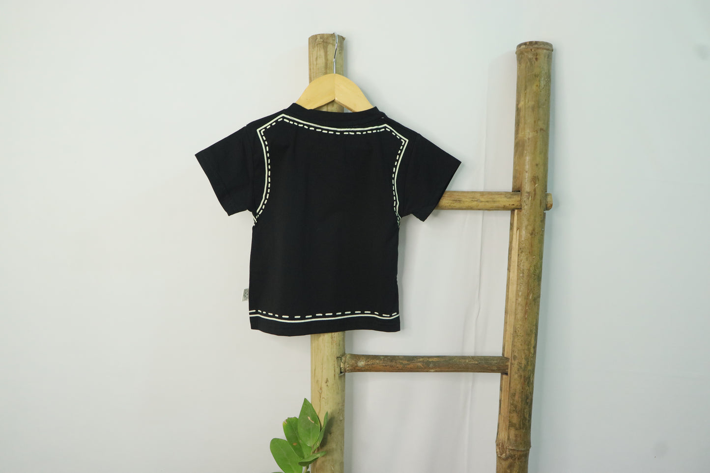 Black Short Cord Set for Boys-Black